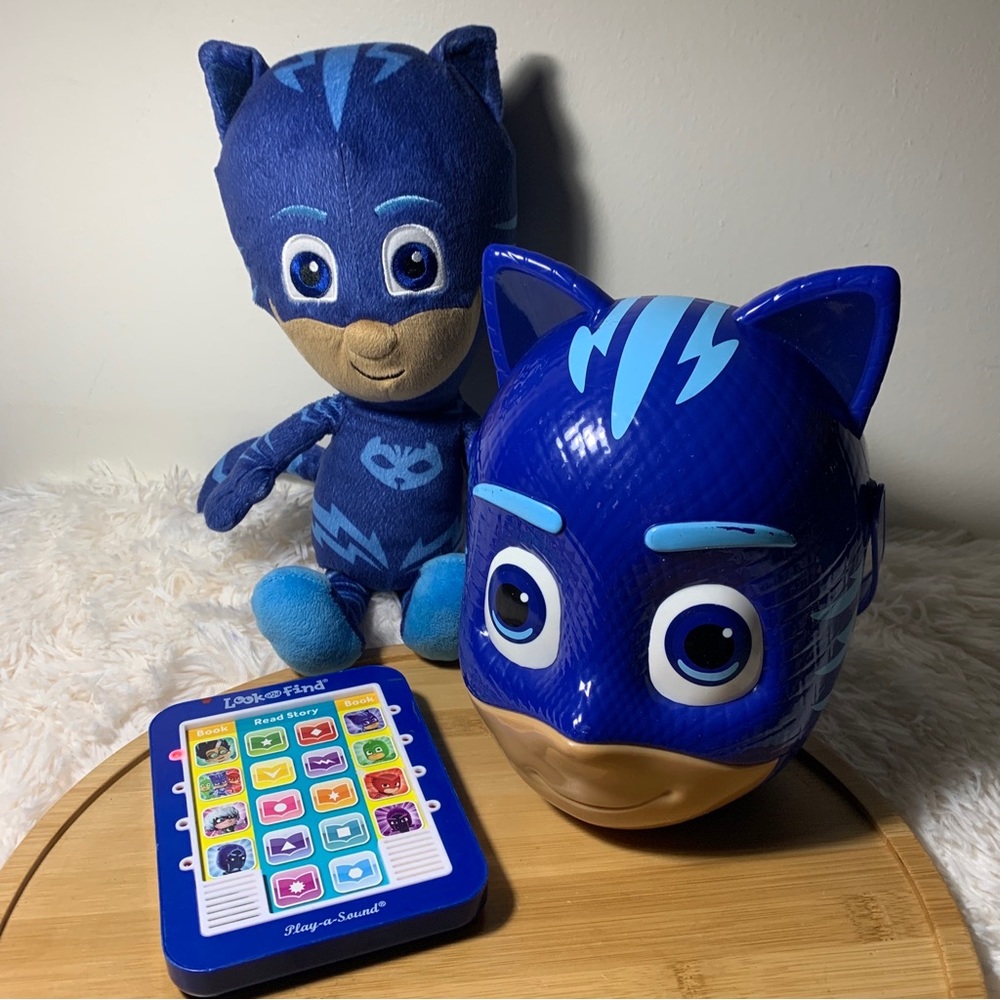 PJ Masks Catboy 15” Plush Doll Blue Stuffed Character Bundle
